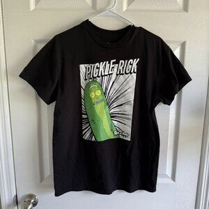 Rick and Morty Pickled Rick Short sleeve Black Tee Size Medium
